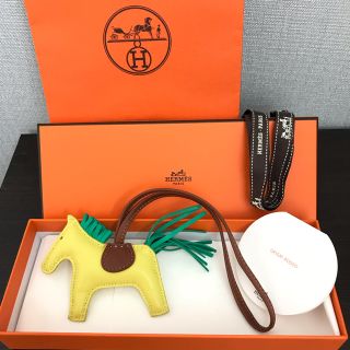 エルメス(Hermes)の【お値下げ！】エルメス ロデオ pm ライム ミント フォーブ(バッグチャーム)