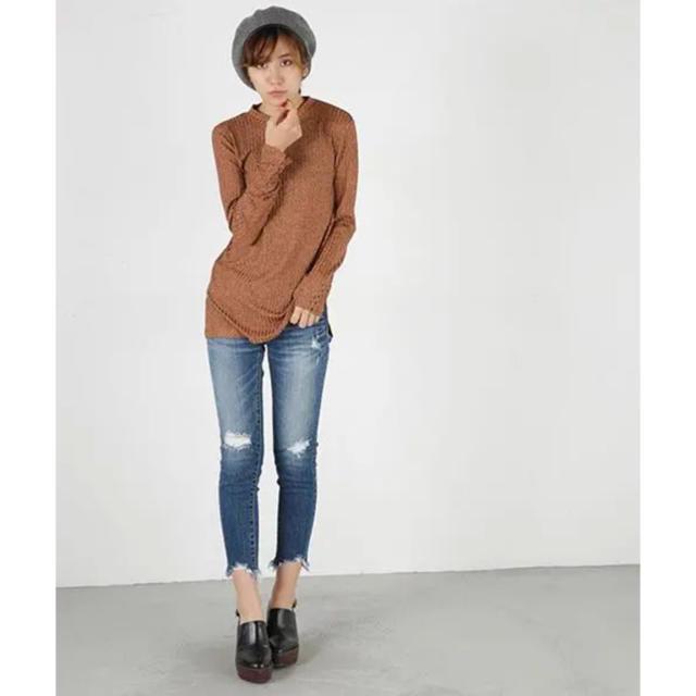 moussy(マウジー)のmoussy fringe cropped Skinny レディースのパンツ(デニム/ジーンズ)の商品写真