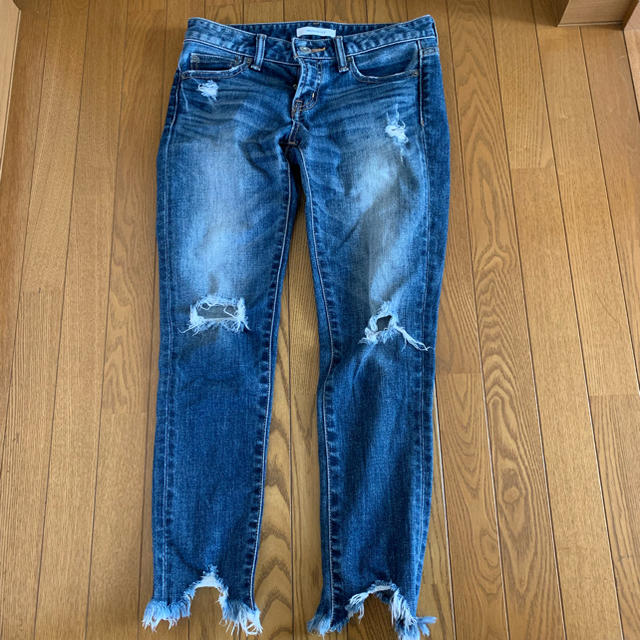 moussy(マウジー)のmoussy fringe cropped Skinny レディースのパンツ(デニム/ジーンズ)の商品写真