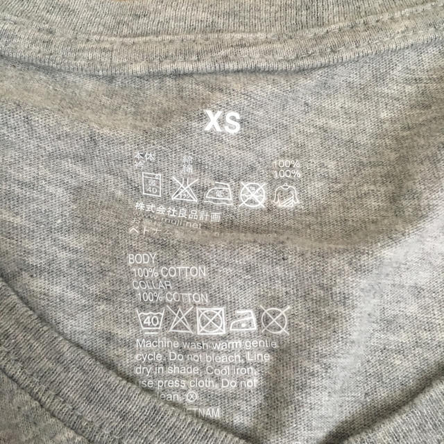 MUJI (無印良品)(ムジルシリョウヒン)の無印良品 Ｔシャツ グレー 美品　XS レディースのトップス(Tシャツ(半袖/袖なし))の商品写真