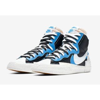 ナイキ(NIKE)の26.5cm NIKE BLAZER MID sacai BLUE(スニーカー)