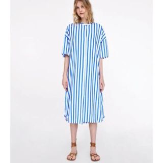 ザラ(ZARA)の☆ザラ☆ ストライプ ワンピース チュニック(ひざ丈ワンピース)