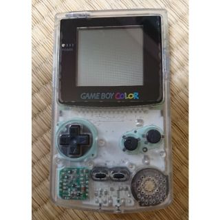 ゲームボーイ(ゲームボーイ)の【美品】ゲームボーイカラー クリア(携帯用ゲーム機本体)