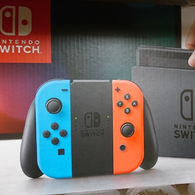 家庭用ゲーム機本体ニンテンドースイッチネオンカラー