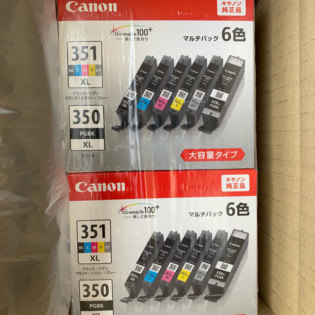 Canon(キヤノン)のキャノン純正インク  BCI-351XL+350XL/6MP 24個セット スマホ/家電/カメラのPC/タブレット(PC周辺機器)の商品写真