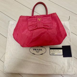 プラダ(PRADA)のプラダ リボン ナイロンバッグ(ハンドバッグ)