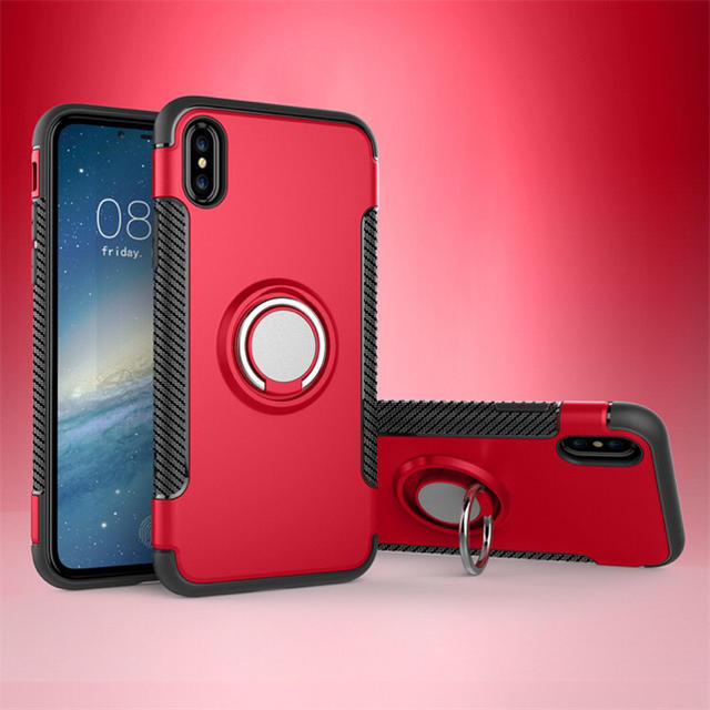 新品！iPhoneXR  カッコいい リング付き耐衝撃ケース の通販 by yukino’shop｜ラクマ