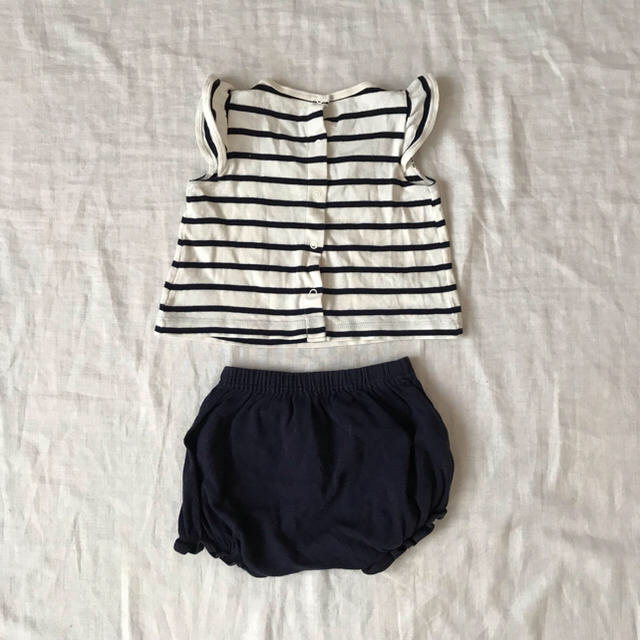 PETIT BATEAU(プチバトー)の専用 プチバトー セットアップ &ロンパース 2点おまとめ キッズ/ベビー/マタニティのベビー服(~85cm)(シャツ/カットソー)の商品写真