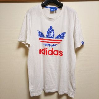 アディダス(adidas)のアディダス Tシャツ XO トリコロール(Tシャツ/カットソー(半袖/袖なし))