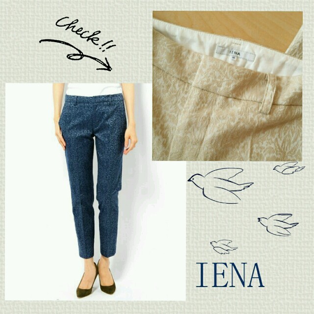 IENA(イエナ)のIENA♪ジャガードスティックパンツ36 レディースのパンツ(クロップドパンツ)の商品写真