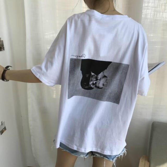 dholic(ディーホリック)のロゴTシャツ バックプリント レディースのトップス(Tシャツ(半袖/袖なし))の商品写真