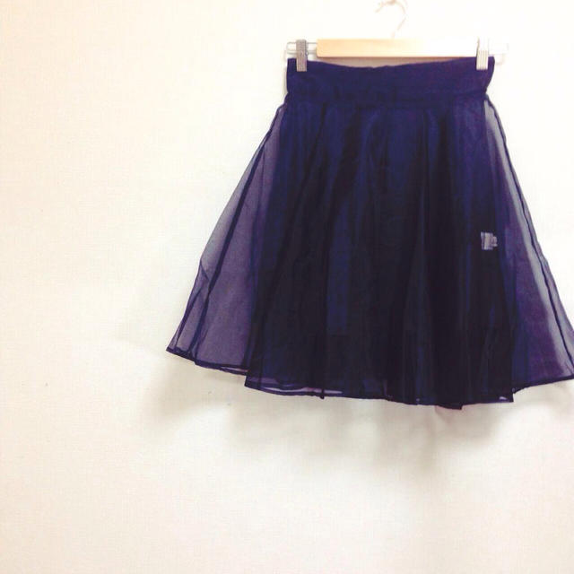 evelyn(エブリン)のオーガンジースカート レディースのスカート(ミニスカート)の商品写真