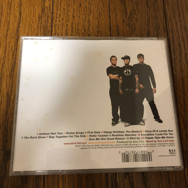 BLINK 182/テイク・オフ・ユア・パンツ・アンド・ジャケット エンタメ/ホビーのCD(ポップス/ロック(洋楽))の商品写真