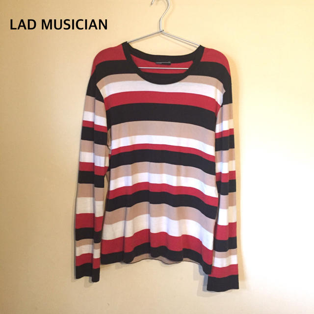 LAD MUSICIAN(ラッドミュージシャン)のLAD MUSICIAN 長袖ボーダーカットソー 46 メンズのトップス(Tシャツ/カットソー(七分/長袖))の商品写真