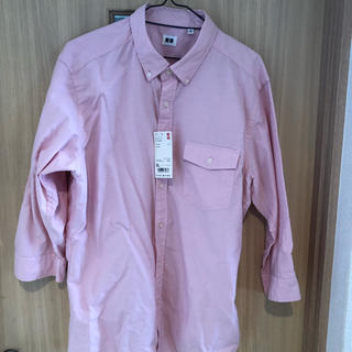 ユニクロ(UNIQLO)のUNIQLO オックスフォードスリムフィットシャツ 7分袖(Tシャツ/カットソー(七分/長袖))
