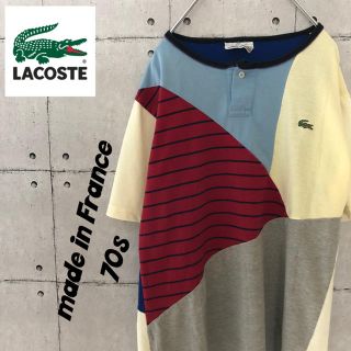 ラコステ(LACOSTE)の【激レア】70s オールド ラコステ クレイジーパターンTシャツ ビンテージ(Tシャツ/カットソー(半袖/袖なし))