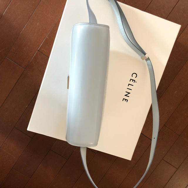 celine(セリーヌ)のC様専用ページ   セリーヌ  クラシックボックス ライトブルー レディースのバッグ(ショルダーバッグ)の商品写真