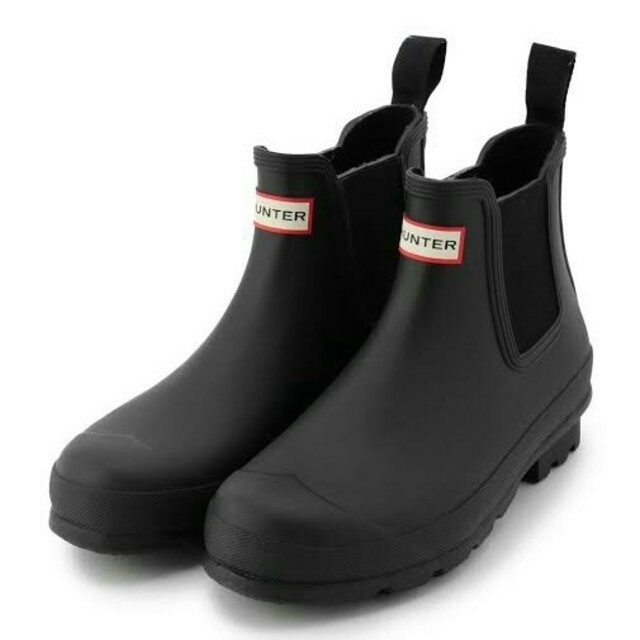 HUNTER(ハンター)の新品未使用♡　HUNTER　ハンター　ブラック　　UK6  US8 EU39 レディースの靴/シューズ(レインブーツ/長靴)の商品写真