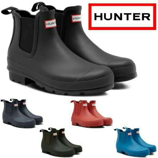 HUNTER(ハンター)の新品未使用♡　HUNTER　ハンター　ブラック　　UK6  US8 EU39 レディースの靴/シューズ(レインブーツ/長靴)の商品写真