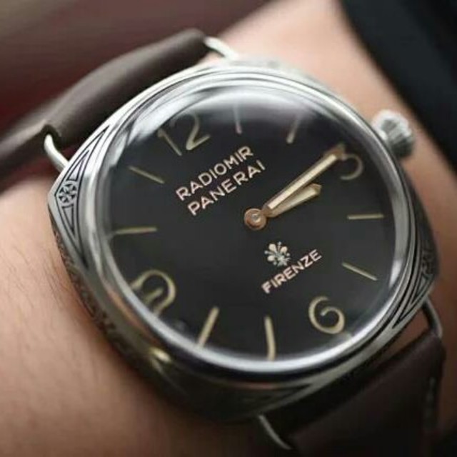 OFFICINE PANERAI -  美品  今季  PANERAI(パネライ) 黒文字盤 メンズ 腕時計の通販 by タニグチ's shop｜オフィチーネパネライならラクマ