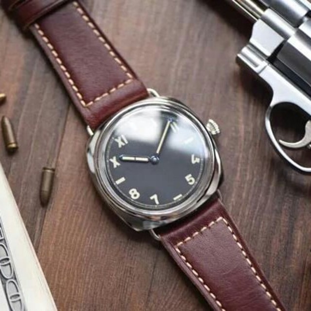 OFFICINE PANERAI - 美品   PANERAI(パネライ) 黒文字盤 メンズ 腕時計の通販 by タニグチ's shop｜オフィチーネパネライならラクマ