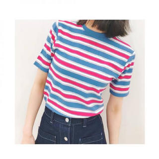 ジーユー(GU)のGU マルチボーダー T(Tシャツ(半袖/袖なし))