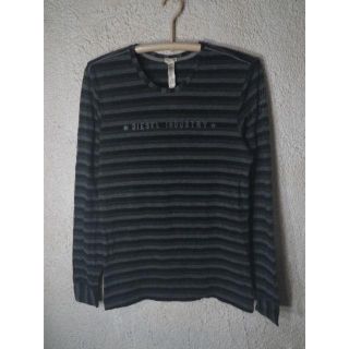 ディーゼル(DIESEL)の3905　DISEL　ディーゼル　長袖　ボーダー　プリント　tシャツ　ロンt(Tシャツ/カットソー(七分/長袖))