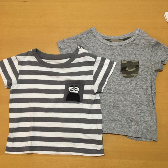 MUJI (無印良品)(ムジルシリョウヒン)のユニクロ&無印 80センチTシャツ まとめ売り キッズ/ベビー/マタニティのベビー服(~85cm)(Ｔシャツ)の商品写真