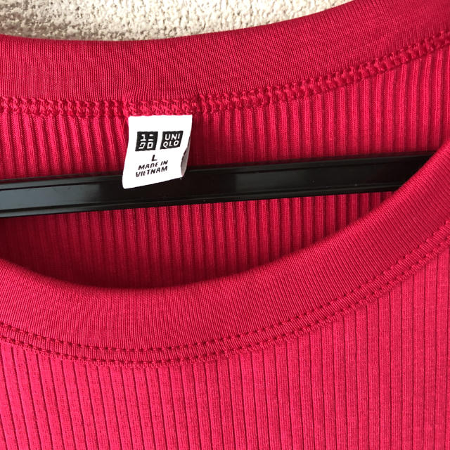 UNIQLO(ユニクロ)のUNIQLO リブ Tシャツ レディースのトップス(Tシャツ(半袖/袖なし))の商品写真