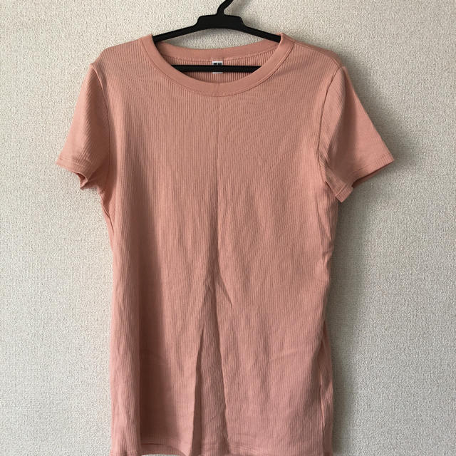 UNIQLO(ユニクロ)のUNIQLO リブ Tシャツ レディースのトップス(Tシャツ(半袖/袖なし))の商品写真