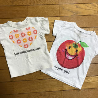 ブリーズ(BREEZE)のbreeze 西松屋 花柄 りんご柄 Tシャツ 90 セット(Tシャツ/カットソー)