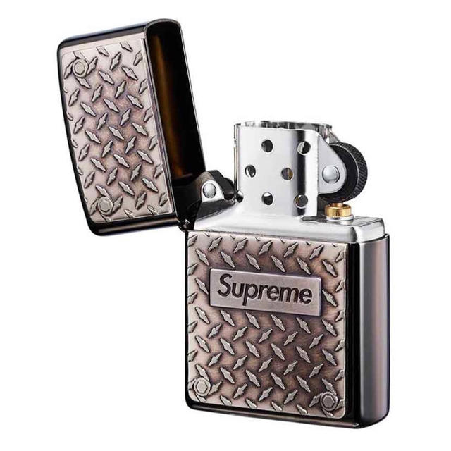 supreme Diamond Plate Zippo 2019