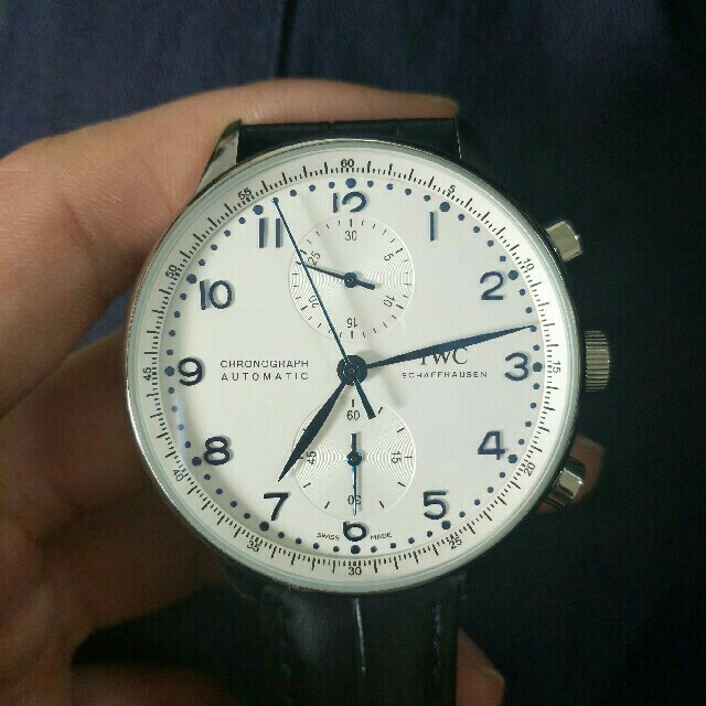 IWC - IWC ポルトギーゼ IW371446 クロノグラフ シルバーの通販 by えせな's shop｜インターナショナルウォッチカンパニーならラクマ