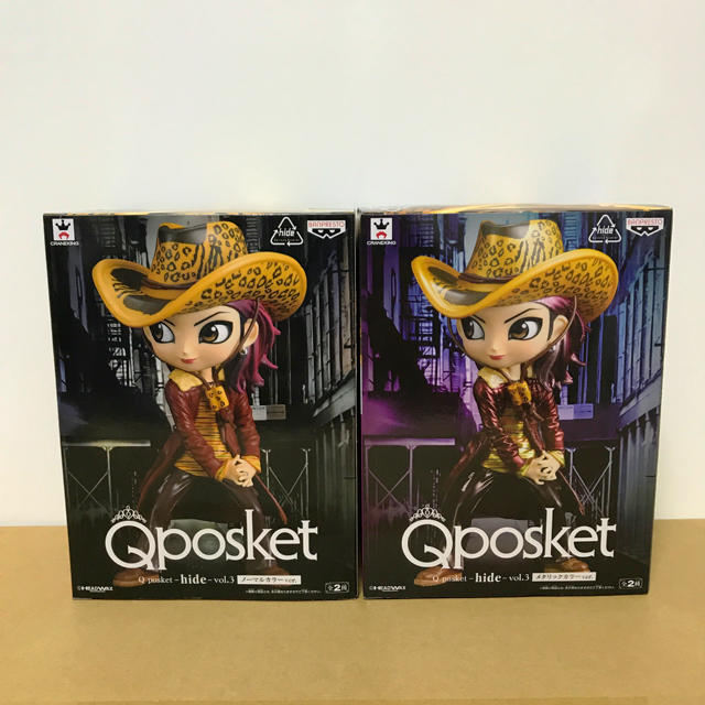 BANPRESTO(バンプレスト)のQposket hide メタリック&ノーマル２体セット！ エンタメ/ホビーのタレントグッズ(ミュージシャン)の商品写真