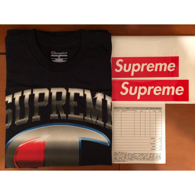 Supreme(シュプリーム)のSupreme Champion S/S Top  ネイビー  Ｓサイズ メンズのトップス(Tシャツ/カットソー(半袖/袖なし))の商品写真