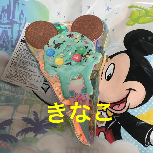 Disney(ディズニー)のミッキー アイス パスケース コインケース付き ピンクポップパラダイス TDR レディースのファッション小物(パスケース/IDカードホルダー)の商品写真