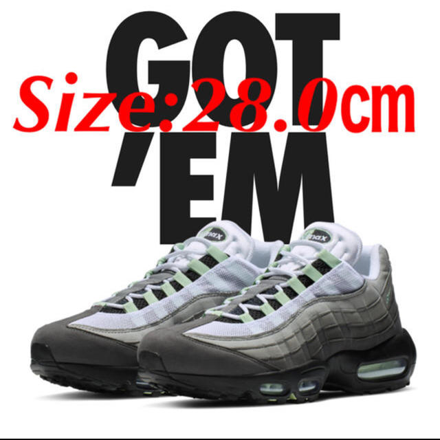 国内正規品NIKE AIR MAX 95 FRESH MINT RUSH 28