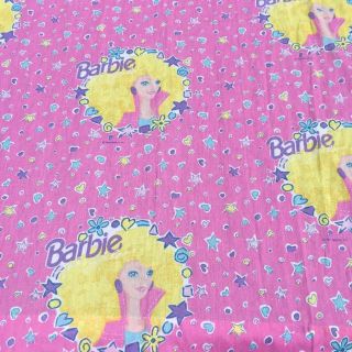 バービー(Barbie)のbarbie☆ビンテージシーツ☆カーテン☆3pcsセット(シーツ/カバー)