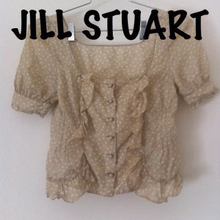 ジルスチュアート(JILLSTUART)のJILL STUARTドットブラウス♥(シャツ/ブラウス(半袖/袖なし))