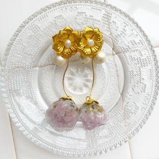 emma___lavender white(ピアス)