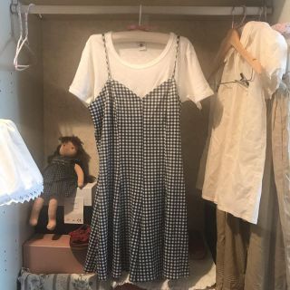 プチバトー(PETIT BATEAU)のonepiece&T shirt set.(Tシャツ(半袖/袖なし))