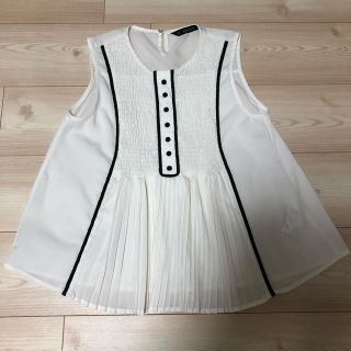 ザラ(ZARA)のZARAノースリーブブラウス(シャツ/ブラウス(半袖/袖なし))