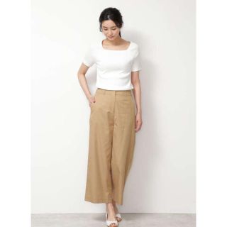 ナチュラルビューティーベーシック(NATURAL BEAUTY BASIC)のりいさ様専用 新作 [洗える/接触冷感]コットンテンセルワイドパンツ(カジュアルパンツ)