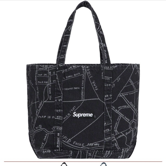 Gonz Map Denim Tote

ブラック