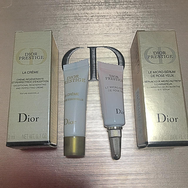 Christian Dior(クリスチャンディオール)のディオール プレステージ  クリーム&目元用美容液 サンプルセット 新品未使用 コスメ/美容のキット/セット(サンプル/トライアルキット)の商品写真