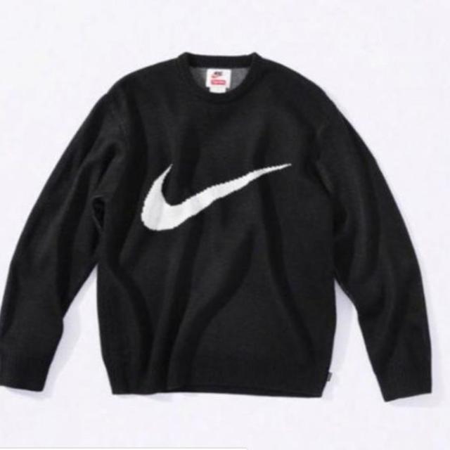 Lサイズ Supreme Nike Swoosh Sweater セーターblackSIZE