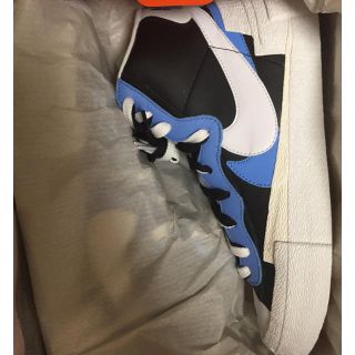 ナイキ(NIKE)の送料込 27.0cm NIKE BLAZER MID / SACAI ブラック(スニーカー)