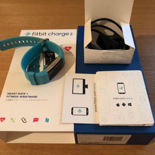 fitbit Charge2 Teal LARGE(トレーニング用品)