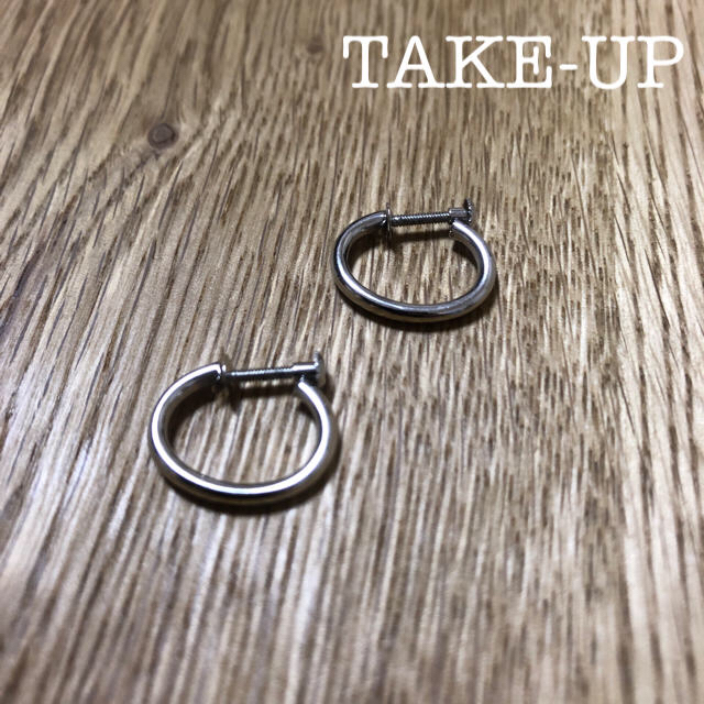 TAKE-UP シンプル イヤリング Pt900アクセサリー