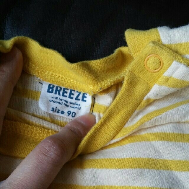 BREEZE(ブリーズ)の90cmブリーズBREEZEボーダーワンピース キッズ/ベビー/マタニティのキッズ服女の子用(90cm~)(ワンピース)の商品写真